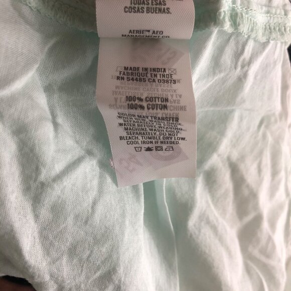 Aerie Light Blue Sleeveless Maxi Dress Adjustable Straps & Tiered Skirt Large - Picture 13 of 13